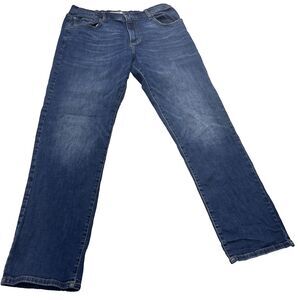 Lucky Brand Jeans Men's 36x32 Blue 410 Athletic Slim Fit Dark Wash Faded Denim